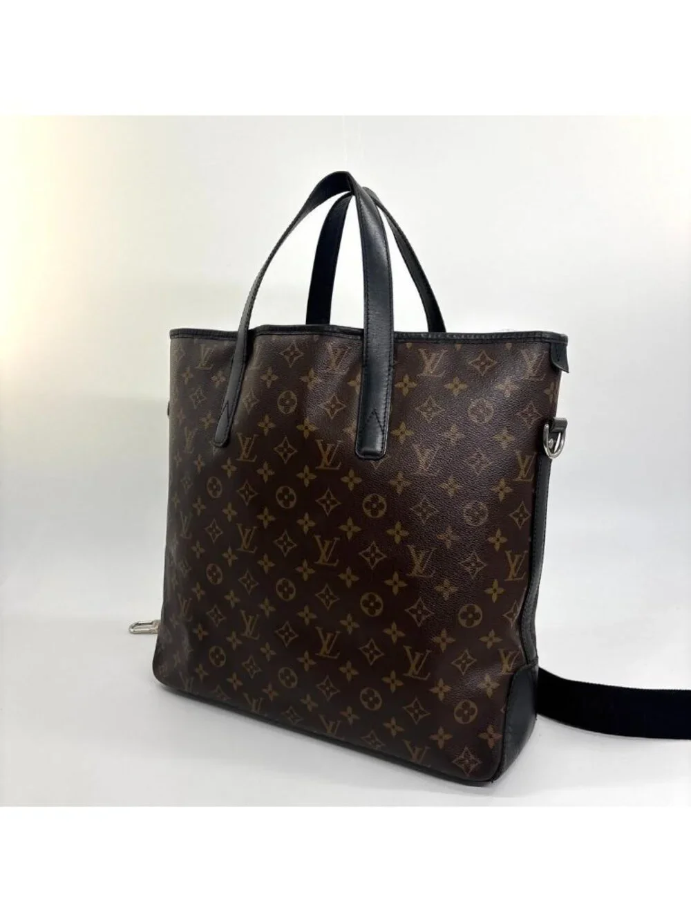 Louis Vuitton Super Monogram Macassar Davis Tote Bag Black